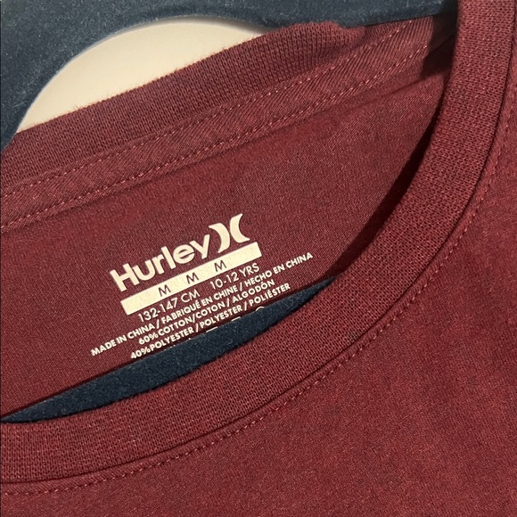 Boys Hurley Kids' Long Sleeve Tees - Blue, Black, Maroon - Picture 4 of 10